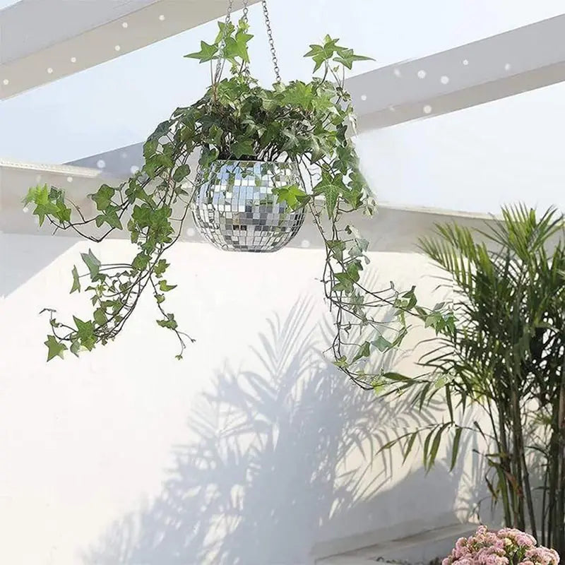 Disco Ball Flower Pot For Indoor Plants