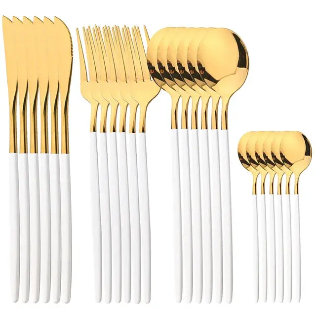 Golden Stainless Steel Cutlery Set