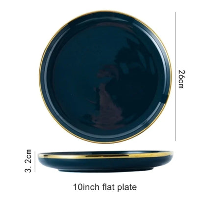 Blue Porcelain Dinner Plates