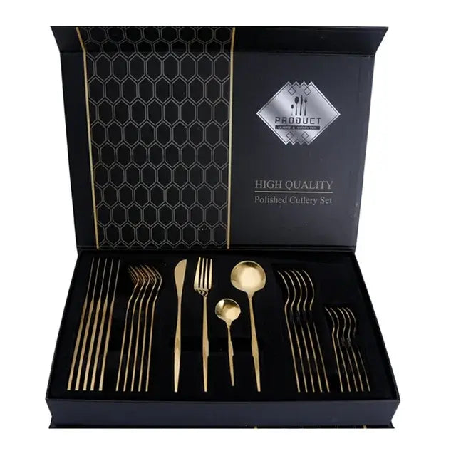 Golden Stainless Steel Cutlery Set