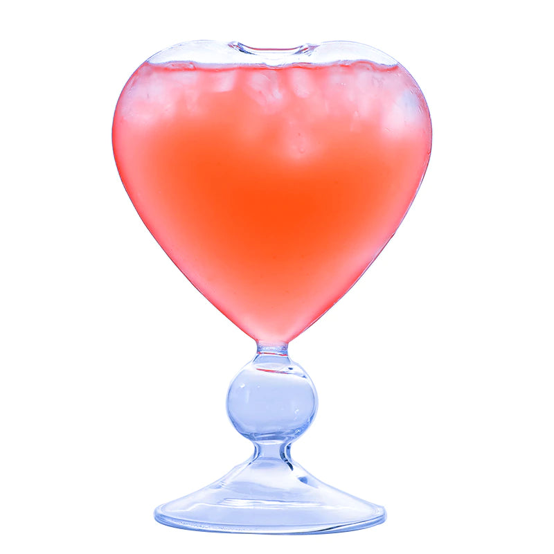 Heart-Shaped Cocktail Glasses