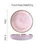 Pink Marbe Dinnerware Dinner Plates