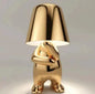 Thinker Small Gold Statue Desk Lamp