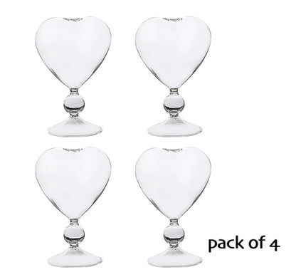 Heart-Shaped Cocktail Glasses