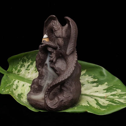 Ceramic Backflow Incense Burner Dragon