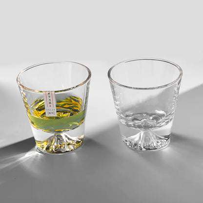 Japanese Mount Fuji Style Whiskey Glass