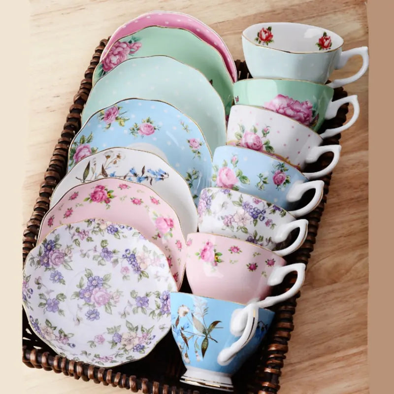 Bone China Coffee Cup Set