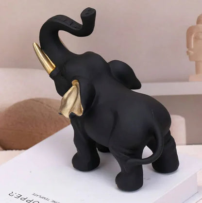 Black Elephant Resin Ornament