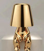 Thinker Small Gold Statue Desk Lamp